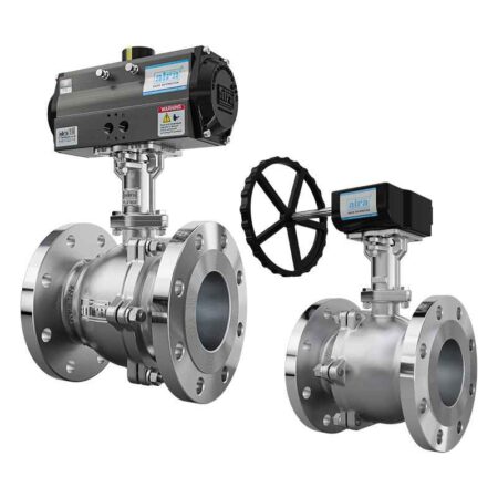 2 Piece Extended Shaft Flanged End Ball Valve