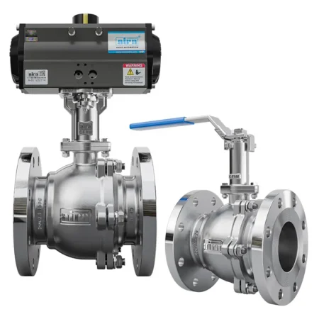 2 Piece Extended Shaft Flanged End Ball Valve