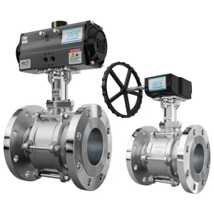 3 Piece Extended Shaft Flanged End Ball Valve