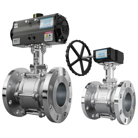 3 Piece Extended Shaft Flanged End Ball Valve