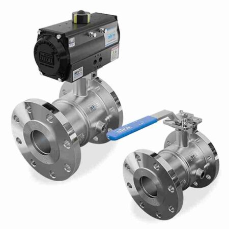 Single Piece Jacketed Flanged End Ball Valve