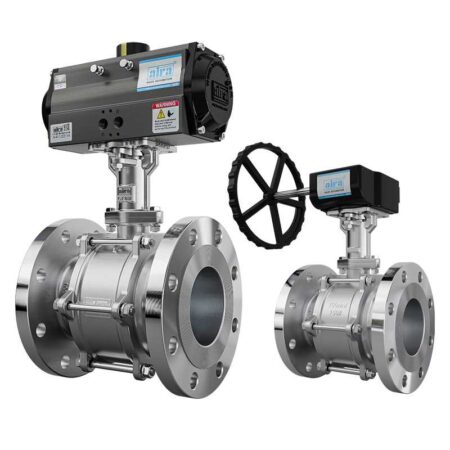 3 Piece Extended Shaft Flanged End Ball Valve