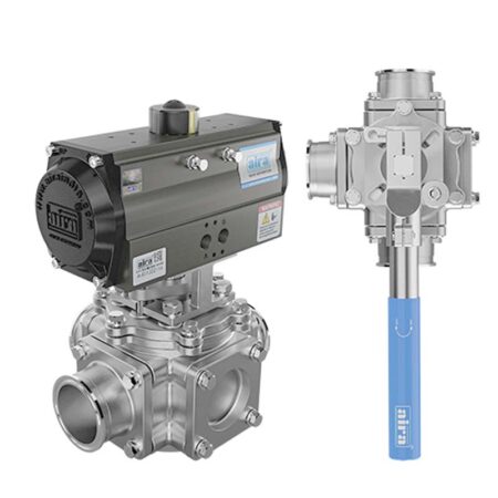 3 Way Multi Port Triclover End Ball Valve