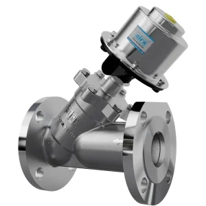 Angle Type Bolted Design SS Cap Flanged Control Valve