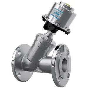 Angle Type SS Cap Flanged Control Valve