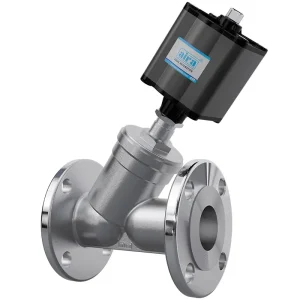 Angle Type Single & Double Acting Flanged Control Valve