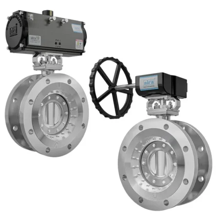 Double Offset Rubber Seated Double Flanged Butterfly Valve